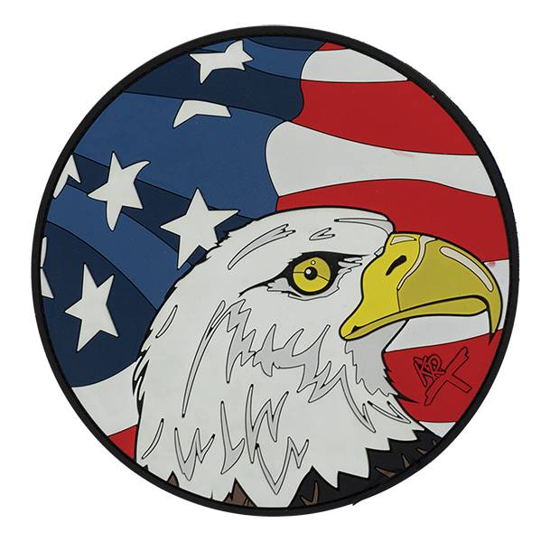 KR Strikeforce Round USA Flag / Eagle Shammy